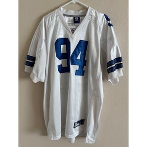 Reebok NFL Dallas Cowboys DeMarcus Ware 94 On Field Jersey White Blue Mens 54